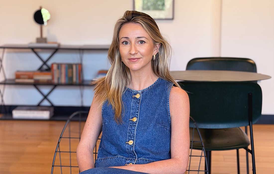 Broghan Smith, Commercial Director, in a professional setting promoting TikTok commerce solutions.